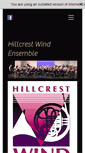 Mobile Screenshot of hillcrestwindensemble.com